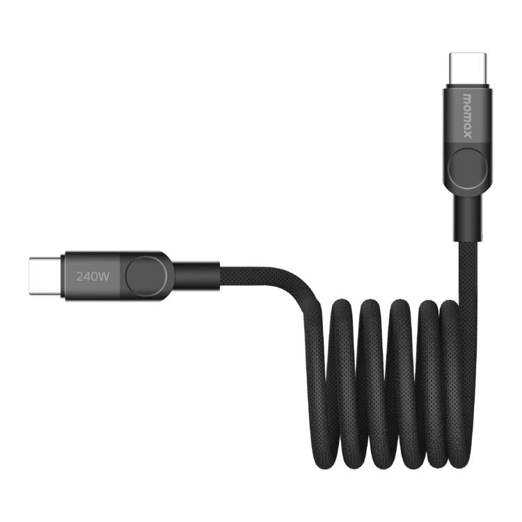 Momax Mag.Link Magnetic 240W USB-C / Type-C to USB-C / Type-C Data Cable, Length:2m(Black) - USB-C & Type-C Cable by MOMAX | Online Shopping UK | buy2fix