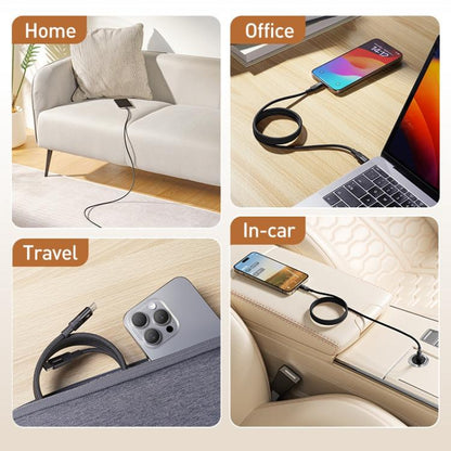 Momax Mag.Link Magnetic 240W USB-C / Type-C to USB-C / Type-C Data Cable, Length:2m(Black) - USB-C & Type-C Cable by MOMAX | Online Shopping UK | buy2fix