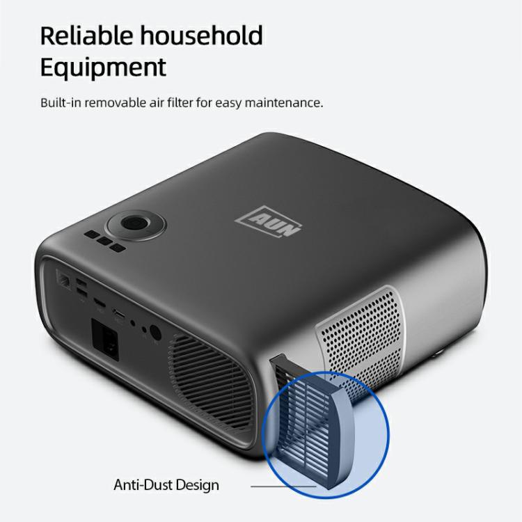 AUN AKEY9S 1080P 1000ANSI Autofocus WIFI Display Smart Projector, EU Plug(Black) - LED Projector by AUN | Online Shopping UK | buy2fix