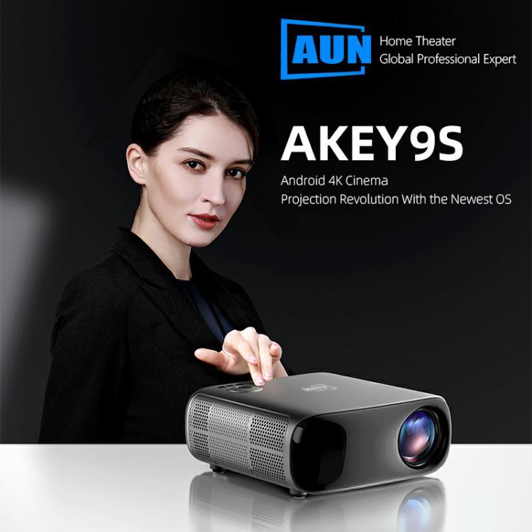 AUN AKEY9S 1080P 1000ANSI Autofocus WIFI Display Smart Projector, EU Plug(Black) - LED Projector by AUN | Online Shopping UK | buy2fix