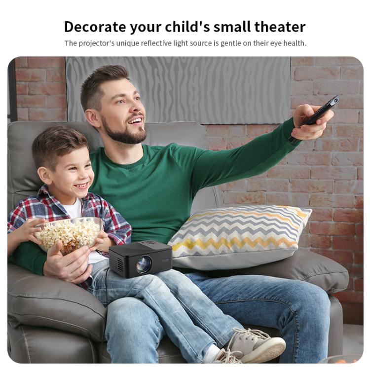 AUN A32 Pro 1280x720P 300ANSI Android 13 WIFI Display Smart Projector, EU Plug(Black) - LED Projector by AUN | Online Shopping UK | buy2fix