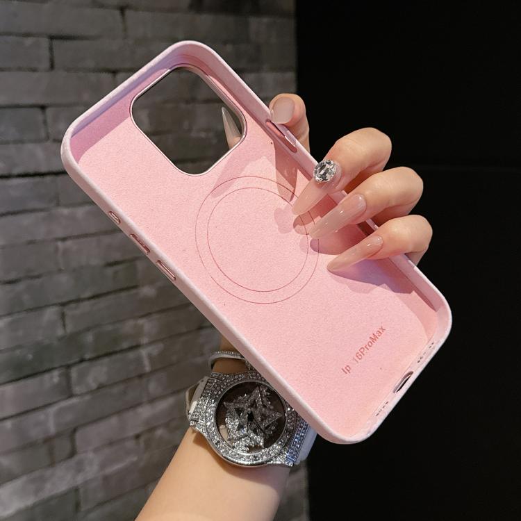 For iPhone 13 Pro Max Plain Leather Snake Texture PC MagSafe Phone Case(Blue) - iPhone 13 Pro Max Cases by buy2fix | Online Shopping UK | buy2fix