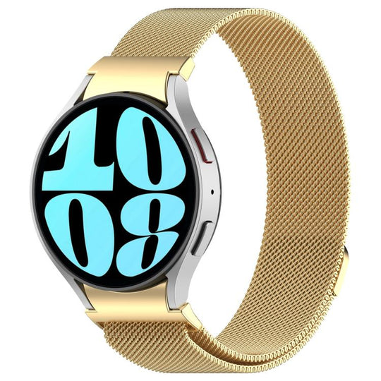 For Samsung Galaxy Watch7 / FE / 6 / 5 / 4 xDfind Milan Magnetic Quick Release Stainless Steel Watch Band(Gold)