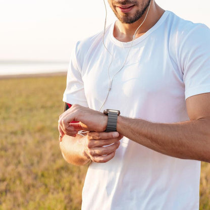 For Apple Watch 46mm / 49mm / 45mm / 44mm DUX DUCIS SD Series Double-Sided Blind Insert Silicone Magnetic Watch Strap(Dark Grey + Light Grey) - Watch Bands by DUX DUCIS | Online Shopping UK | buy2fix