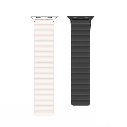 For Apple Watch 42mm / 41mm / 40mm / 38mm DUX DUCIS SD Series Double-Sided Blind Insert Silicone Magnetic Watch Strap(Black + Starlight) - Watch Bands by DUX DUCIS | Online Shopping UK | buy2fix