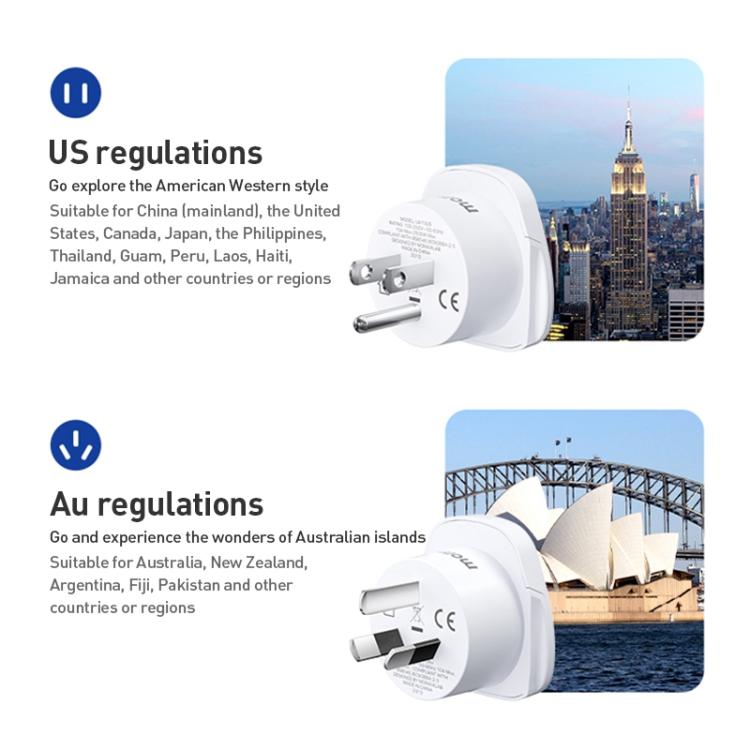 MOMAX UA13 2500W 1-World Global Adapter Socket(EU Plug) - Plug Adaptor by MOMAX | Online Shopping UK | buy2fix
