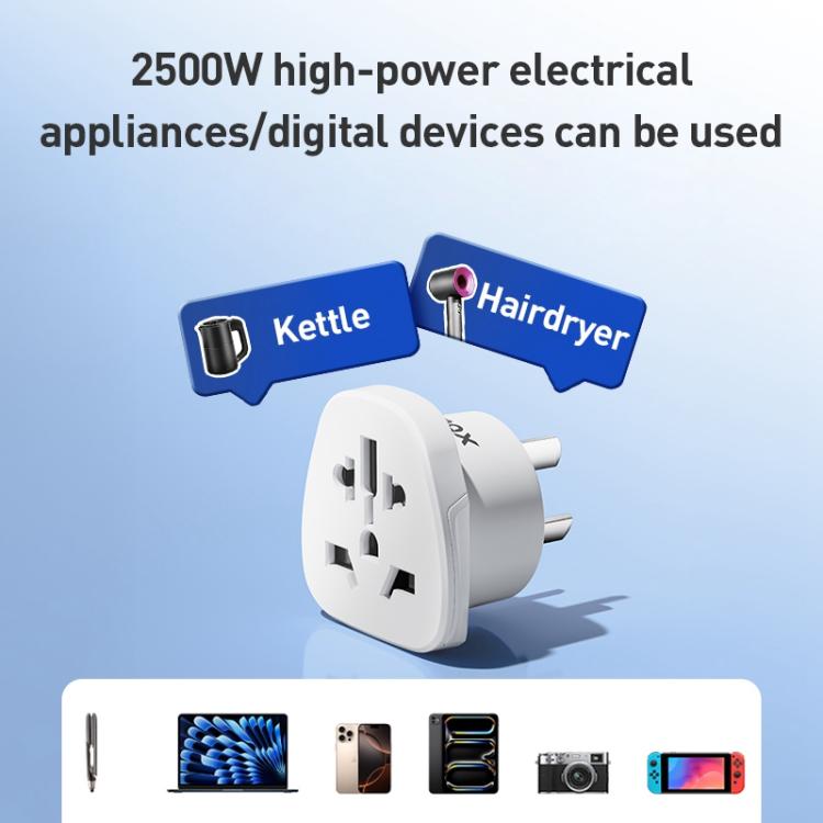 MOMAX UA13 2500W 1-World Global Adapter Socket(UK Plug) - Plug Adaptor by MOMAX | Online Shopping UK | buy2fix