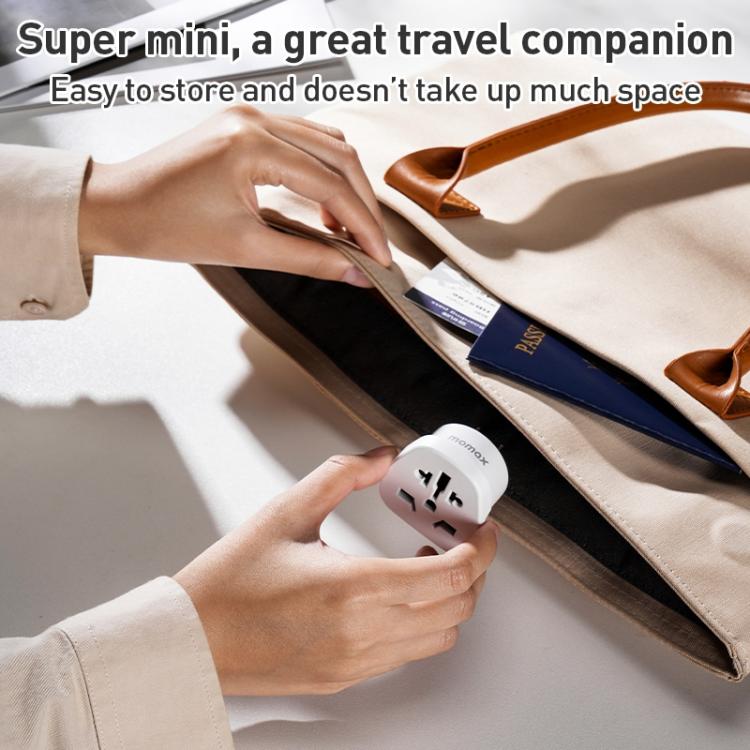 MOMAX UA13 2500W 1-World Global Adapter Socket(EU Plug) - Plug Adaptor by MOMAX | Online Shopping UK | buy2fix