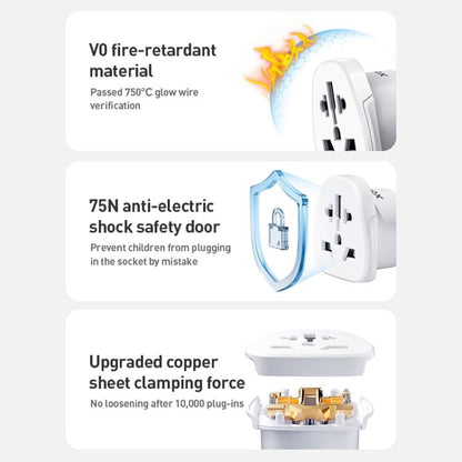 MOMAX UA13 2500W 1-World Global Adapter Socket(UK Plug) - Plug Adaptor by MOMAX | Online Shopping UK | buy2fix