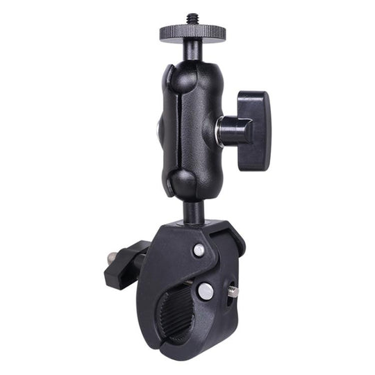 Universal Action Camera Bicycle Handlebar Clamp, Size:S 15.5cm(Black)