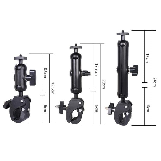 Universal Action Camera Bicycle Handlebar Clamp, Size:S 15.5cm(Black) - Bicycle Handlebar Mount by buy2fix | Online Shopping UK | buy2fix