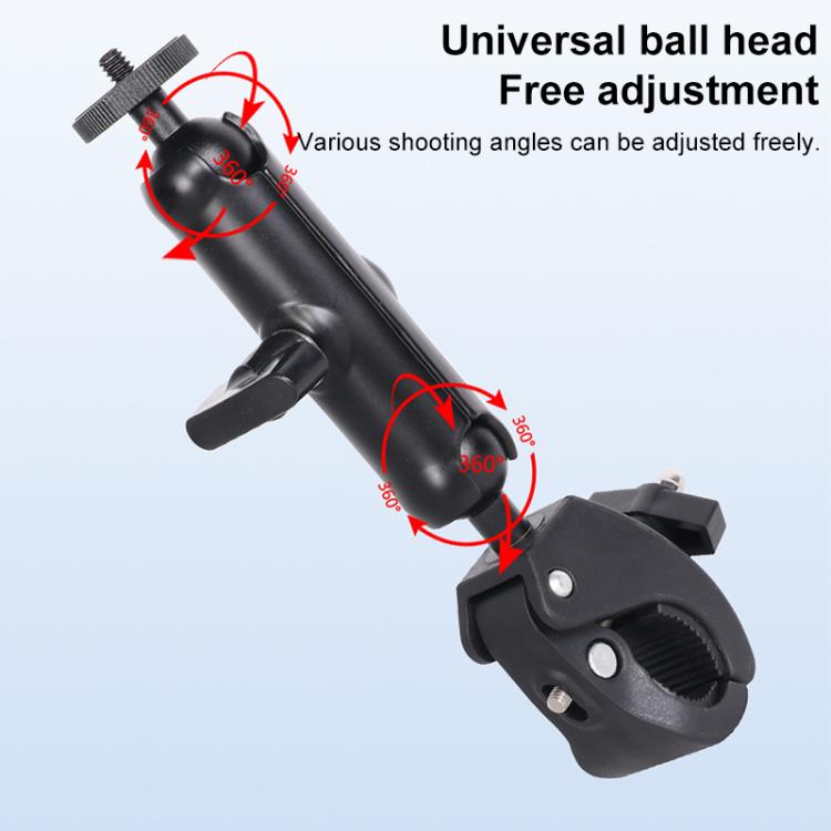 Universal Action Camera Bicycle Handlebar Clamp, Size:L 24cm(Black) - Bicycle Handlebar Mount by buy2fix | Online Shopping UK | buy2fix