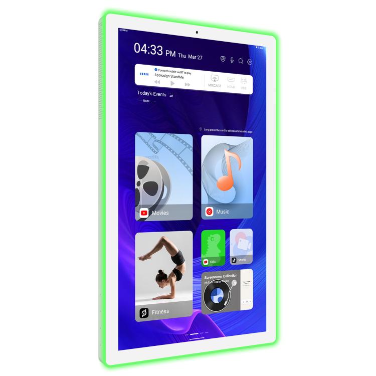 WA2189T 21.5 inch IPS Screen Advertising Machine Android 14 RK3576S 4GB+32GB, Specification:AU Plug(White) - 15 inch Above by buy2fix | Online Shopping UK | buy2fix