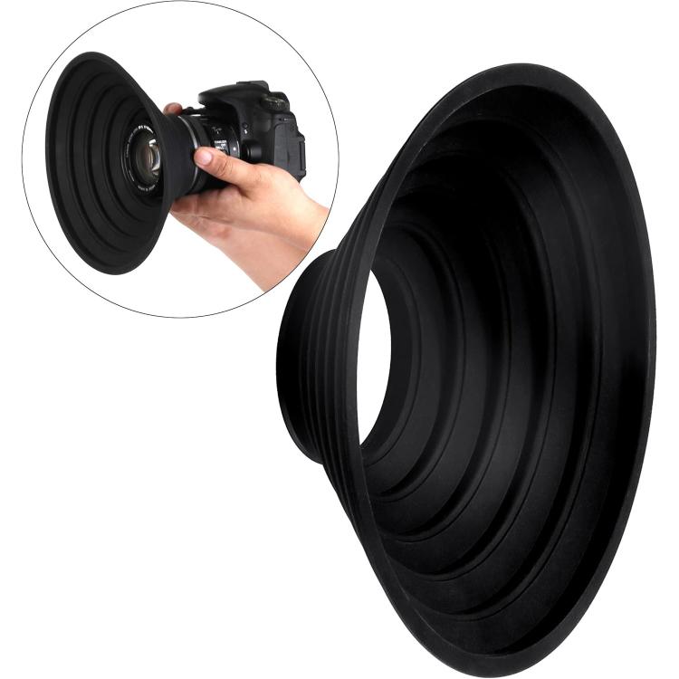 Universal Silicone Lens Hood, Size:30-50mm(Black) - Lens Hood by buy2fix | Online Shopping UK | buy2fix