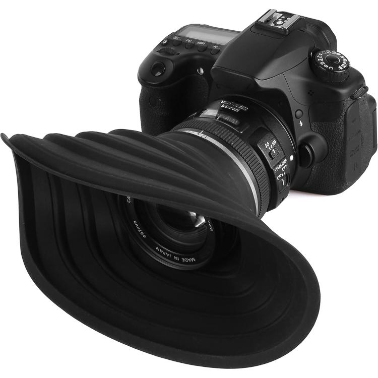 Universal Silicone Lens Hood, Size:70-90mm(Black) - Lens Hood by buy2fix | Online Shopping UK | buy2fix