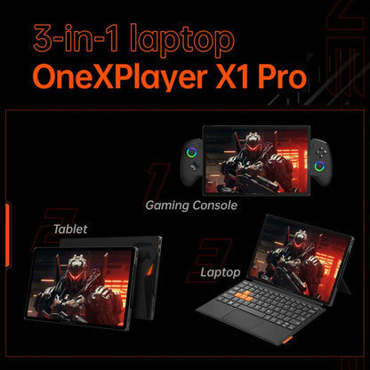 ONE-NETBOOK OneXPlayer X1 Pro 10.95 inch Handheld Game Console, 64GB+4TB, Windows 11 AMD Ryzen AI 9 HX 370(Black) - Pocket Console by ONE-NETBOOK | Online Shopping UK | buy2fix