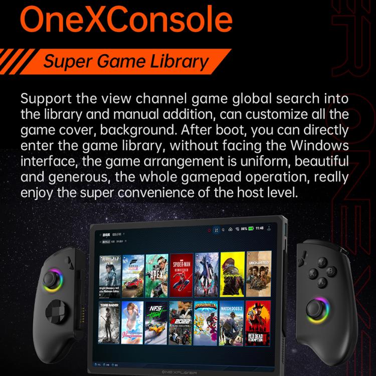 ONE-NETBOOK OneXPlayer X1 Pro 10.95 inch Handheld Game Console, 64GB+4TB, Windows 11 AMD Ryzen AI 9 HX 370(Black) - Pocket Console by ONE-NETBOOK | Online Shopping UK | buy2fix