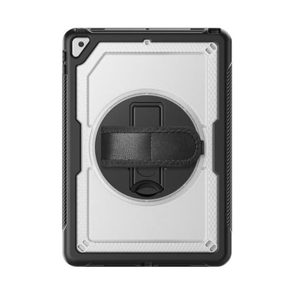 For iPad 10.2 2021 / 2020 / 10.5 2019 Honeycomb Hand Grip Turntable Stand Tablet Case(Transparent) - iPad 10.2 Cases by buy2fix | Online Shopping UK | buy2fix