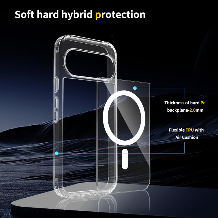 For Google Pixel 10 / 10 Pro Skin Feel Transparent MagSafe Phone Case - Google Cases by buy2fix | Online Shopping UK | buy2fix