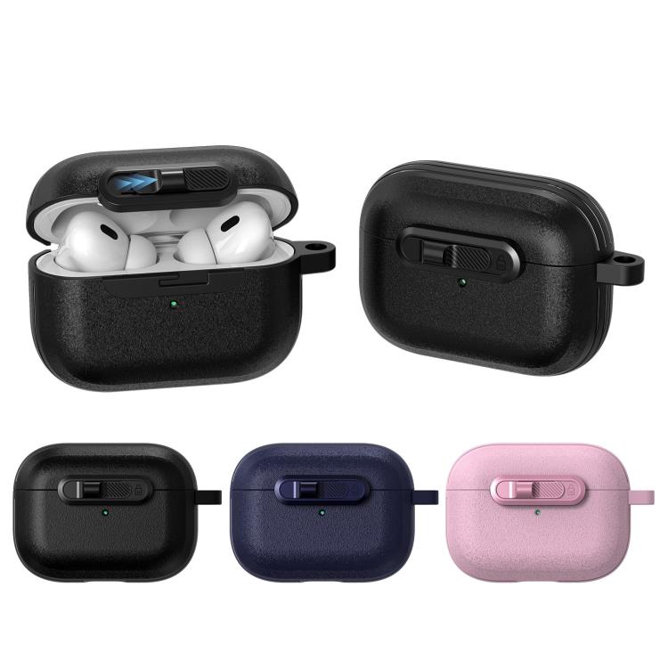 For AirPods Pro Starry Texture Lock Buckle Shockproof Earphones Case(Black) - For AirPods Pro by buy2fix | Online Shopping UK | buy2fix