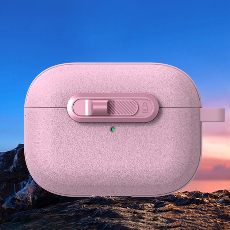 For AirPods Pro 2 Starry Texture Lock Buckle Shockproof Earphones Case(Pink) - For AirPods Pro 2 by buy2fix | Online Shopping UK | buy2fix