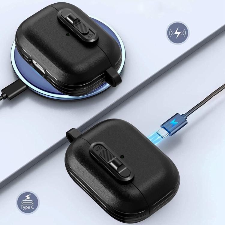 For AirPods Pro 2 Starry Texture Lock Buckle Shockproof Earphones Case(Pink) - For AirPods Pro 2 by buy2fix | Online Shopping UK | buy2fix