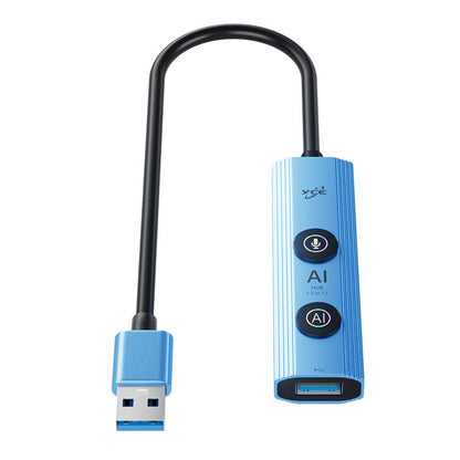 YCE V295A 5 in 1 USB3.0 HUB Adapter AI Docking Station(Blue) - USB 3.0 HUB by buy2fix | Online Shopping UK | buy2fix