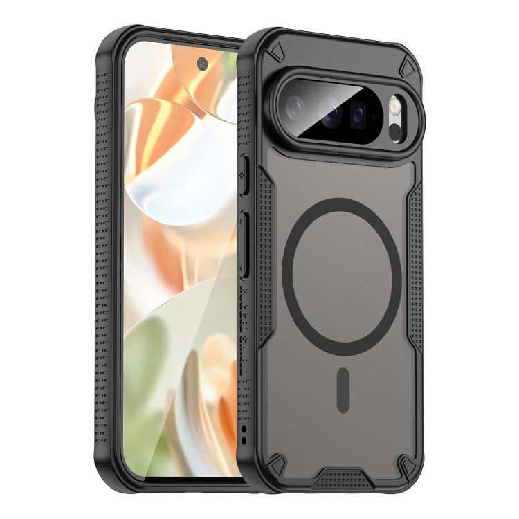 For Google Pixel 10 Pro Armor Glaze MagSafe Magnetic Phone Case(Black) - Google Cases by buy2fix | Online Shopping UK | buy2fix