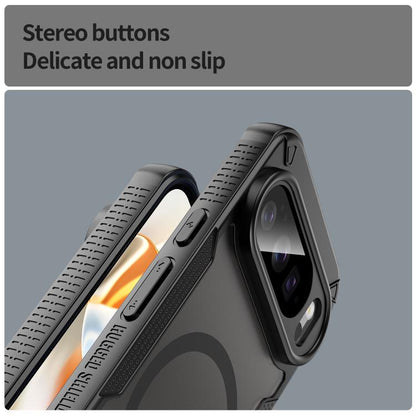 For Google Pixel 10 Pro Armor Glaze MagSafe Magnetic Phone Case(Black) - Google Cases by buy2fix | Online Shopping UK | buy2fix