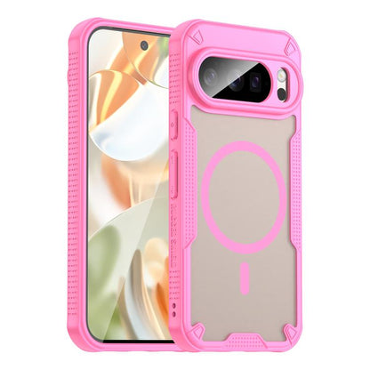 For Google Pixel 10 Pro Armor Glaze MagSafe Magnetic Phone Case(Pink) - Google Cases by buy2fix | Online Shopping UK | buy2fix