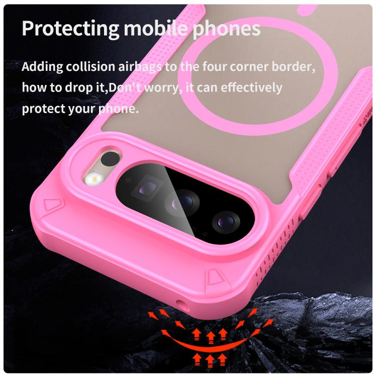 For Google Pixel 10 Pro Armor Glaze MagSafe Magnetic Phone Case(Pink) - Google Cases by buy2fix | Online Shopping UK | buy2fix