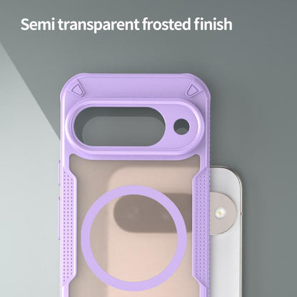 For Google Pixel 10 Armor Glaze MagSafe Magnetic Phone Case(Purple) - Google Cases by buy2fix | Online Shopping UK | buy2fix