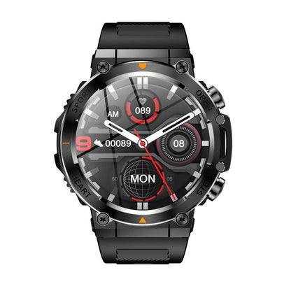 AK61 BT Call Smart Watch, Support Blood Pressure / Heart Rate / Sports Health Monitoring Fitness Tracker(Black Silicone) - Smart Watches by buy2fix | Online Shopping UK | buy2fix