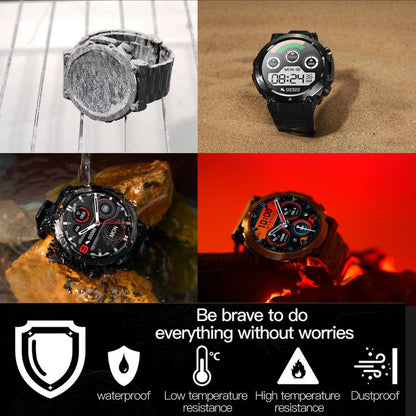 AK61 BT Call Smart Watch, Support Blood Pressure / Heart Rate / Sports Health Monitoring Fitness Tracker(Black Silicone) - Smart Watches by buy2fix | Online Shopping UK | buy2fix