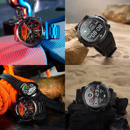 AK61 BT Call Smart Watch, Support Blood Pressure / Heart Rate / Sports Health Monitoring Fitness Tracker(Black Steel) - Smart Watches by buy2fix | Online Shopping UK | buy2fix