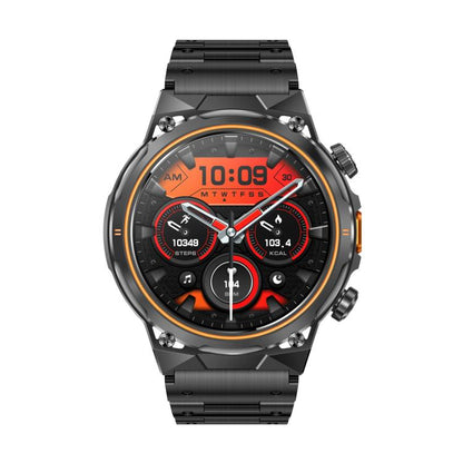 AK81 BT Call Smart Watch, Support Blood Pressure / Heart Rate / Sports Health Monitoring Fitness Tracker(Black Steel) - Smart Watches by buy2fix | Online Shopping UK | buy2fix