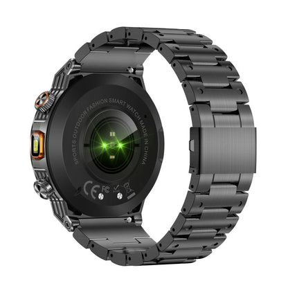 AK81 BT Call Smart Watch, Support Blood Pressure / Heart Rate / Sports Health Monitoring Fitness Tracker(Black Steel) - Smart Watches by buy2fix | Online Shopping UK | buy2fix