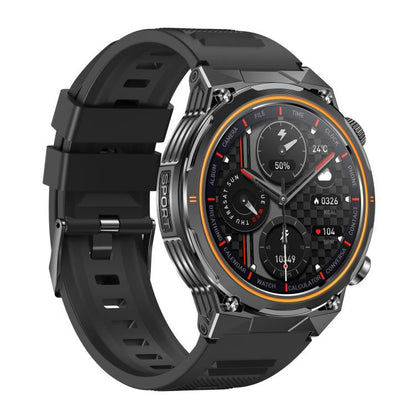 AK81 BT Call Smart Watch, Support Blood Pressure / Heart Rate / Sports Health Monitoring Fitness Tracker(Black Silicone) - Smart Watches by buy2fix | Online Shopping UK | buy2fix