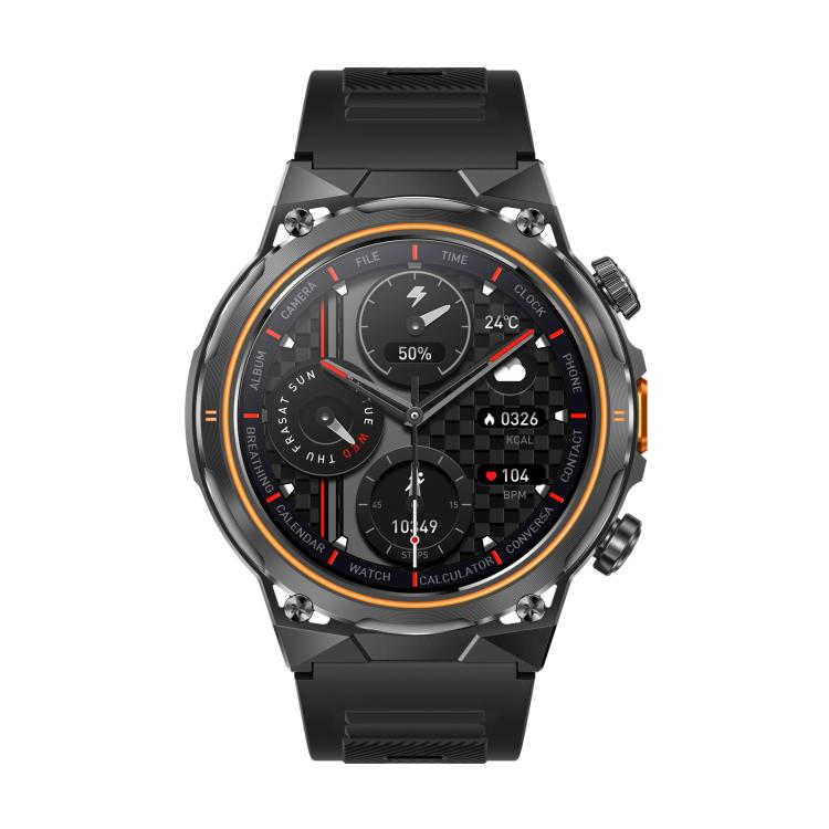 AK81 BT Call Smart Watch, Support Blood Pressure / Heart Rate / Sports Health Monitoring Fitness Tracker(Black Silicone) - Smart Watches by buy2fix | Online Shopping UK | buy2fix