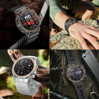 AK81 BT Call Smart Watch, Support Blood Pressure / Heart Rate / Sports Health Monitoring Fitness Tracker(Black Silicone) - Smart Watches by buy2fix | Online Shopping UK | buy2fix