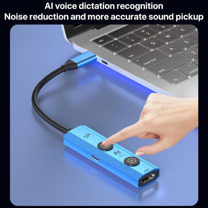 YCE V297 7 in 1 USB-C / Type-C HUB Adapter AI Docking Station Support 4K Output(Blue) - USB HUB by buy2fix | Online Shopping UK | buy2fix