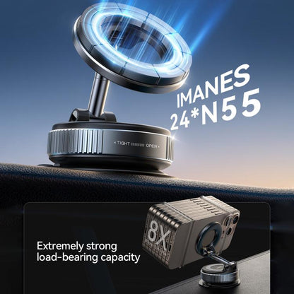 JOYROOM JR-ZS501 Mechanical Suction Cup MagSafe Magnetic Car Phone Holder(Black) - Universal Car Holders by JOYROOM | Online Shopping UK | buy2fix