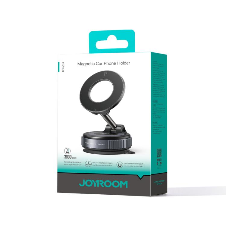 JOYROOM JR-ZS501 Mechanical Suction Cup MagSafe Magnetic Car Phone Holder(Black) - Universal Car Holders by JOYROOM | Online Shopping UK | buy2fix