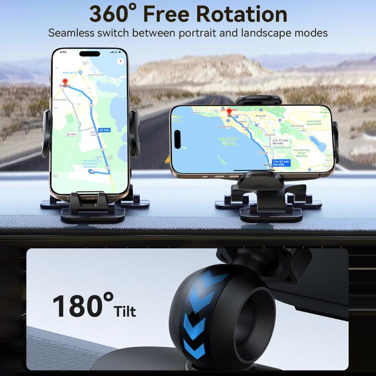 JOYROOM JR-ZS259 Mechanical Triple Adhesion Claw Car Phone Holder(Black) - Universal Car Holders by JOYROOM | Online Shopping UK | buy2fix