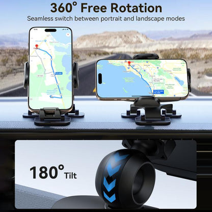 JOYROOM JR-ZS259 Mechanical Triple Adhesion Claw Car Phone Holder(Black) - Universal Car Holders by JOYROOM | Online Shopping UK | buy2fix