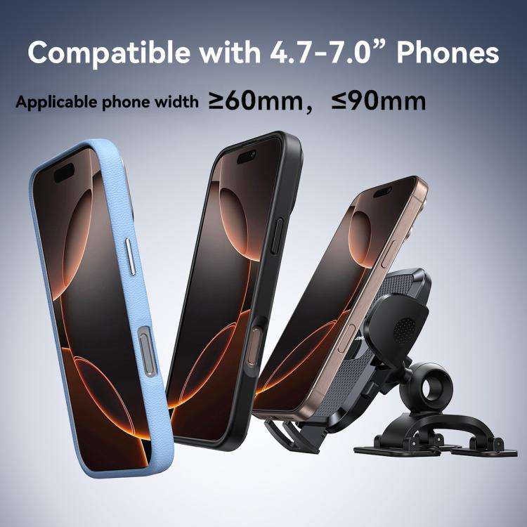 JOYROOM JR-ZS259 Mechanical Triple Adhesion Claw Car Phone Holder(Black) - Universal Car Holders by JOYROOM | Online Shopping UK | buy2fix