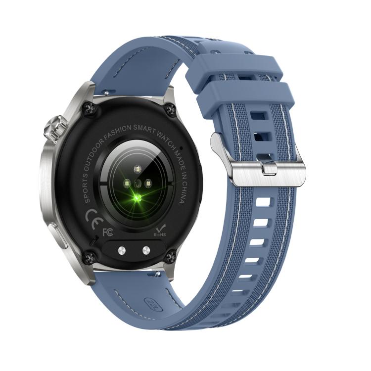 AK83 BT Call Smart Watch, Support Blood Pressure / Heart Rate / Sports Health Monitoring Fitness Tracker(Steel Blue Braid Silicone) - Smart Watches by buy2fix | Online Shopping UK | buy2fix