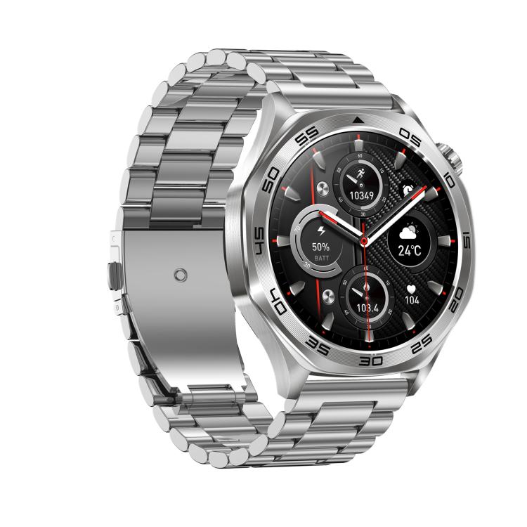 AK83 BT Call Smart Watch, Support Blood Pressure / Heart Rate / Sports Health Monitoring Fitness Tracker(Steel 3-Bead Steel) - Smart Watches by buy2fix | Online Shopping UK | buy2fix