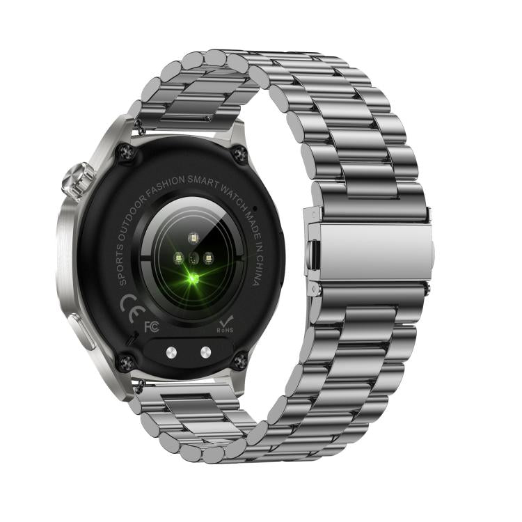 AK83 BT Call Smart Watch, Support Blood Pressure / Heart Rate / Sports Health Monitoring Fitness Tracker(Steel 3-Bead Steel) - Smart Watches by buy2fix | Online Shopping UK | buy2fix