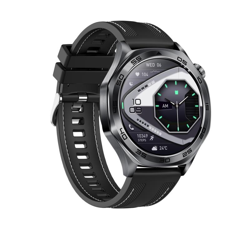 AK83 BT Call Smart Watch, Support Blood Pressure / Heart Rate / Sports Health Monitoring Fitness Tracker(Black Braid Silicone) - Smart Watches by buy2fix | Online Shopping UK | buy2fix